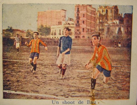 Cromo del Album Foot-Ball de Chocolates Amatller de 1915, el primer álbum de cromos de foot-ball.