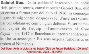 Bau en el Badalona